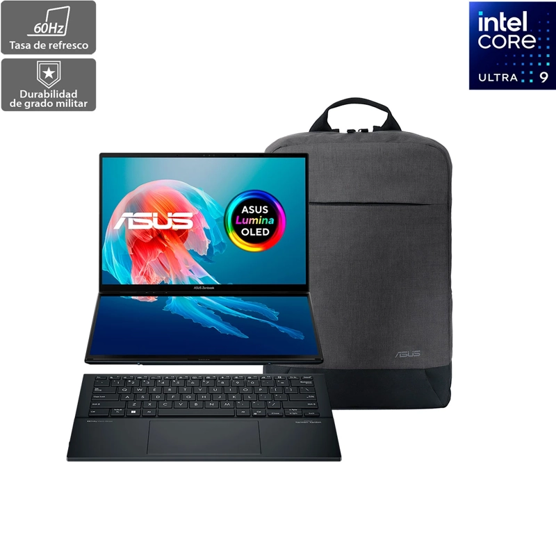 NOTEBOOK ASUS ZENBOOK DUO UX8406CA-QL330W INTEL CORE ULTRA 9 32GB 1TB SSD TOUCH 14”