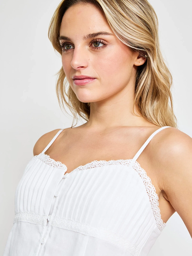BLUSA MUJER INDEX LINO SIN MANGAS - 3