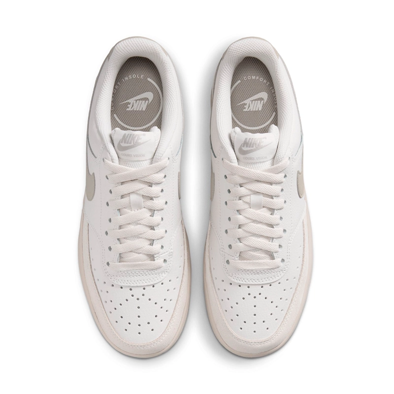 ZAPATILLAS MUJER NIKE URBANAS BLANCO NIKE COURT VISION LO SUEDE - 4