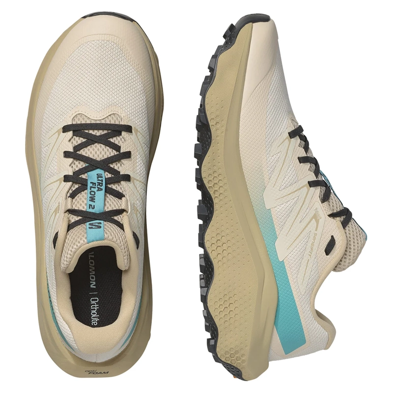 ZAPATILLAS HOMBRE SALOMON TRAIL RUNNING ALMENDRA ULTRA FLOW 2 - 5