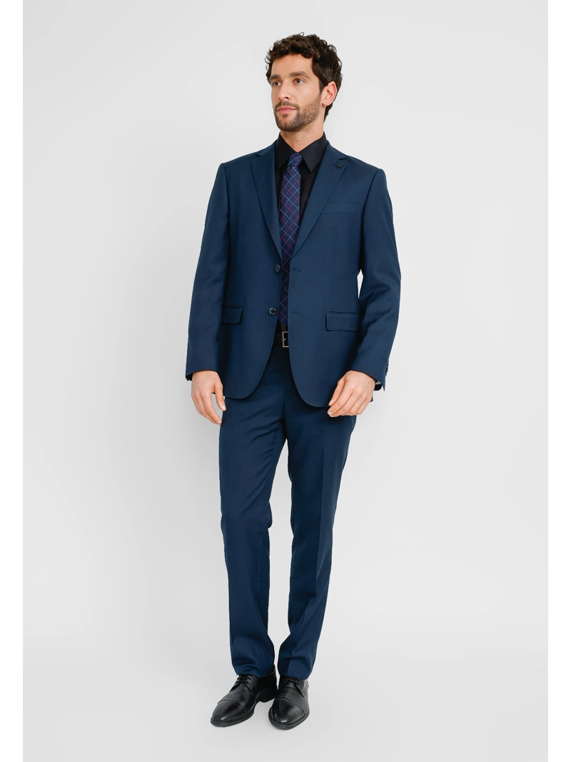 TRAJE EXECUTIVE HOMBRE TRIAL MANGA LARGA SUIT SLIM DISEÑO LISO FORMAL - 1