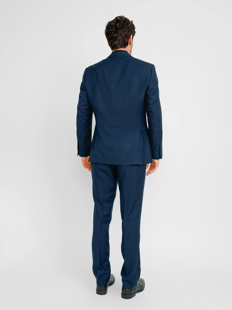 TRAJE EXECUTIVE HOMBRE TRIAL MANGA LARGA SUIT SLIM DISEÑO LISO FORMAL - 2