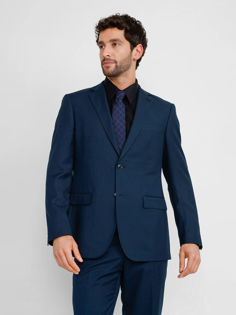 TRAJE EXECUTIVE HOMBRE TRIAL MANGA LARGA SUIT SLIM DISEÑO LISO FORMAL - 3