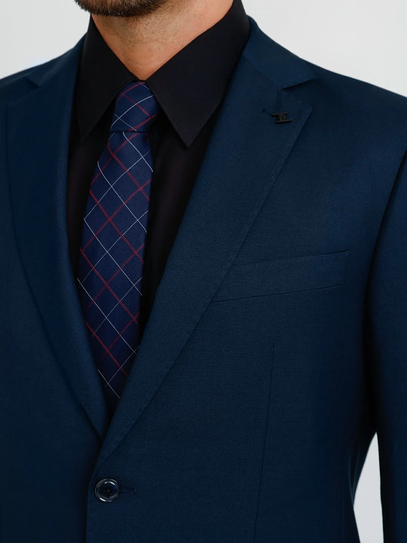 TRAJE EXECUTIVE HOMBRE TRIAL MANGA LARGA SUIT SLIM DISEÑO LISO FORMAL - 4