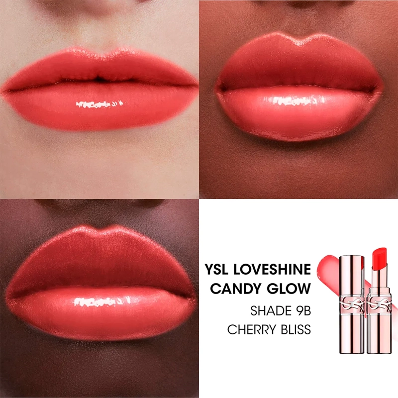 BÁLSAMO LABIAL YVES SAINT LAURENT LOVESHINE CANDY GLOW 9B CHERRY BLISS - 5