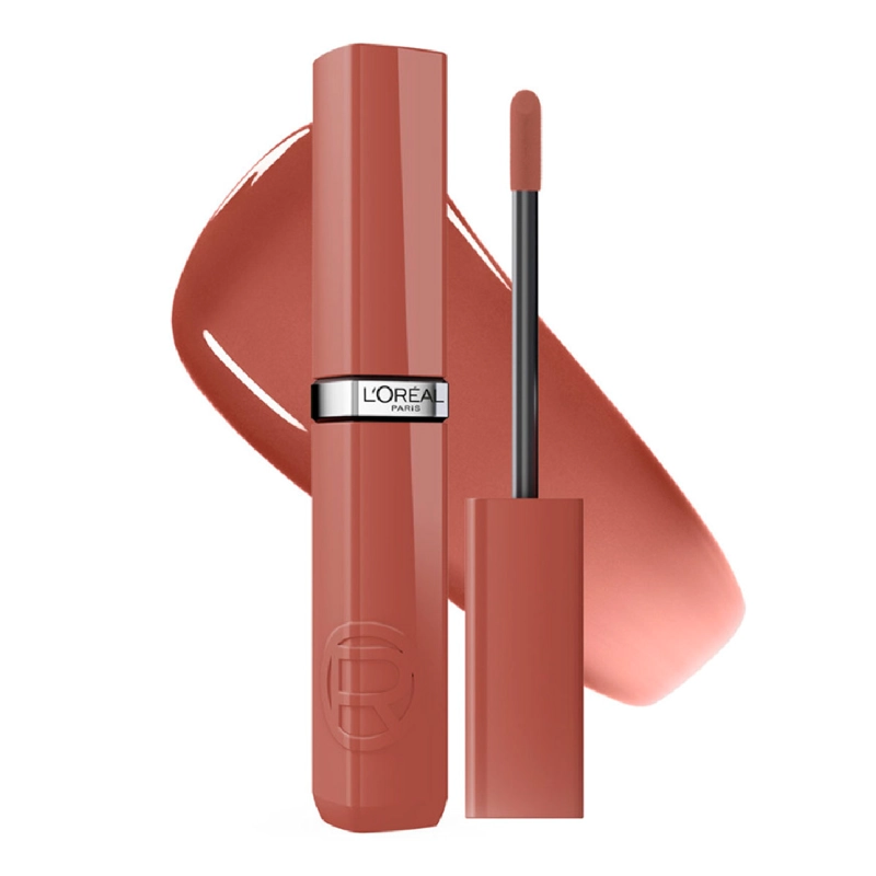 LABIAL LOREAL INFALLIBLE LAQUE RESIST ALMOND NUDE - 2