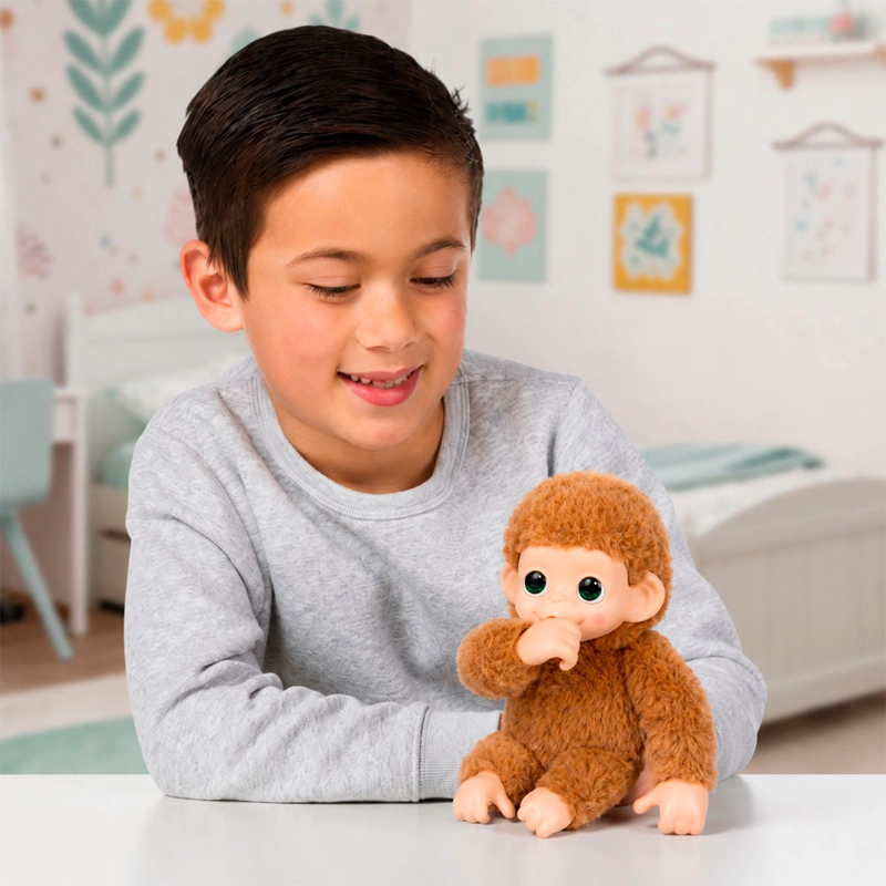PELUCHE LITTLE LIVE PETS BABY MONEKY PEPI PEACH - 2