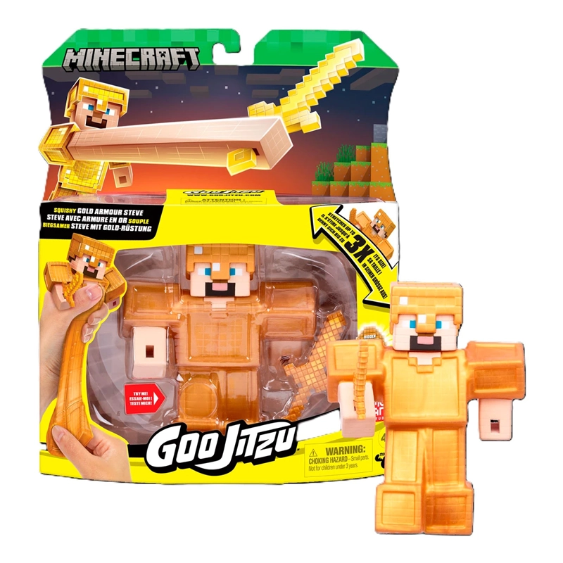 FIGURA DE ACCIÓN GOO JIT ZU MINECRAFT GOLD STEVE - 1