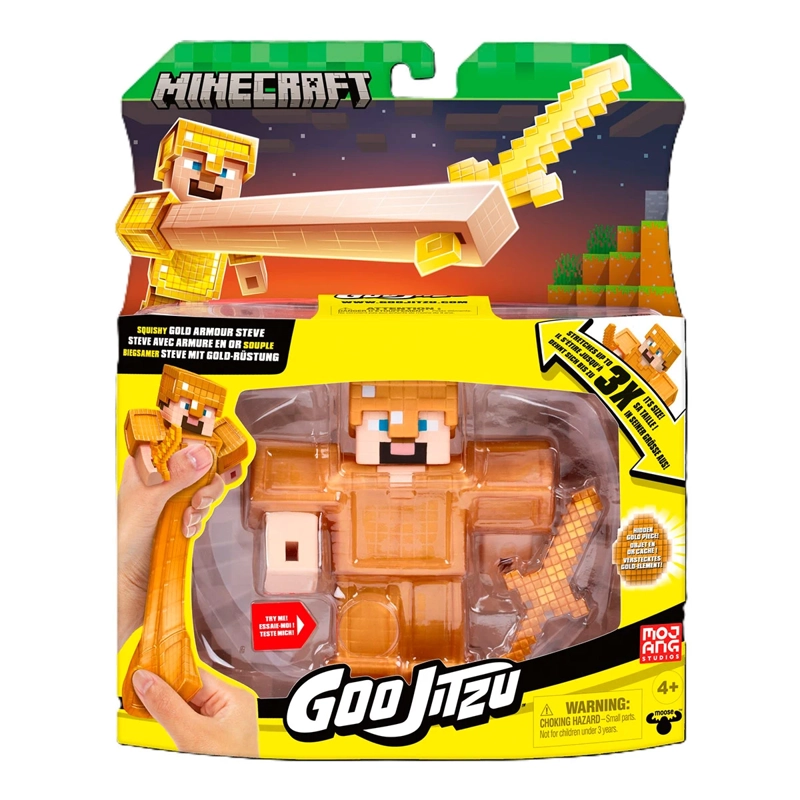 FIGURA DE ACCIÓN GOO JIT ZU MINECRAFT GOLD STEVE - 4