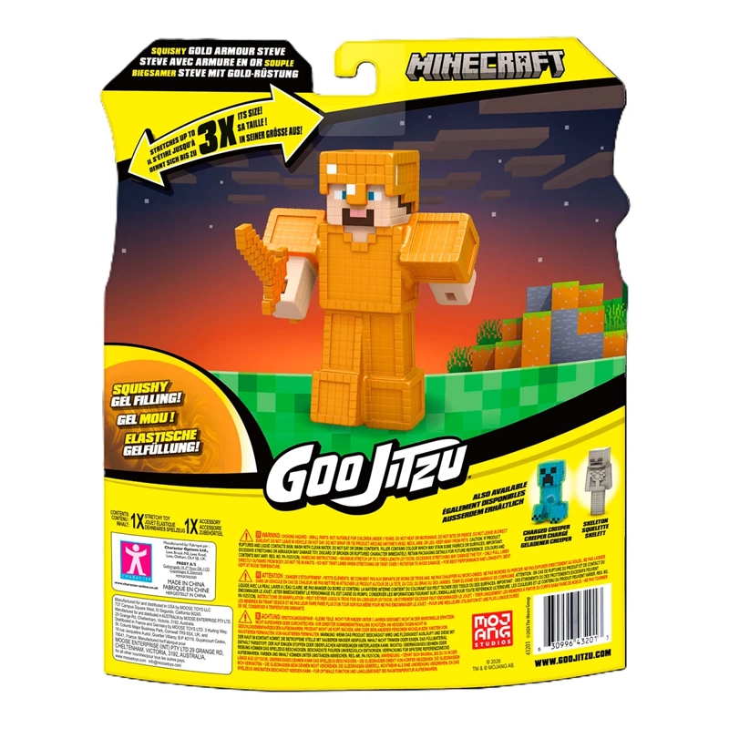 FIGURA DE ACCIÓN GOO JIT ZU MINECRAFT GOLD STEVE - 5