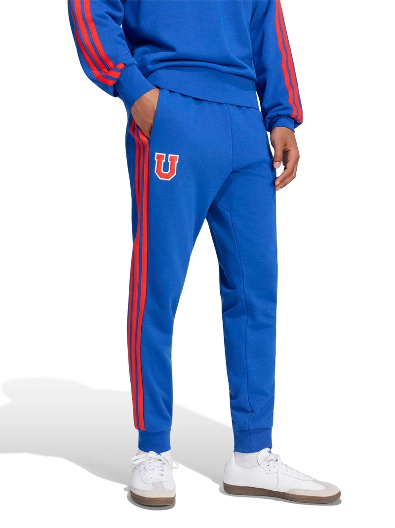 PANTALÓN BUZO ADIDAS ALGODÓN UNIVERSIDAD DE CHILE DNA - 1