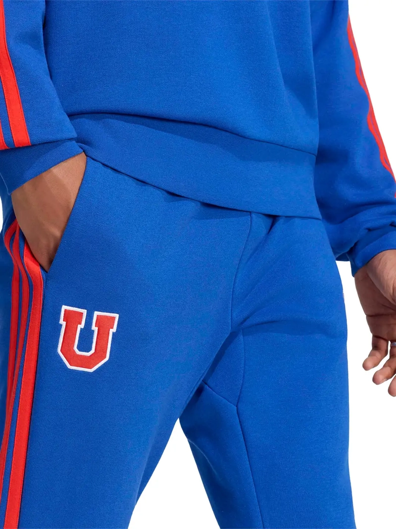 PANTALÓN BUZO ADIDAS ALGODÓN UNIVERSIDAD DE CHILE DNA - 3