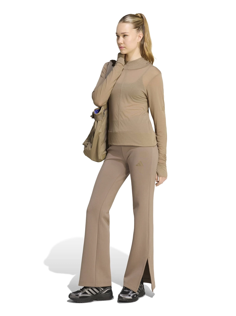 PANTALÓN BUZO MUJER ADIDAS SOFT LUX FLARED - 1