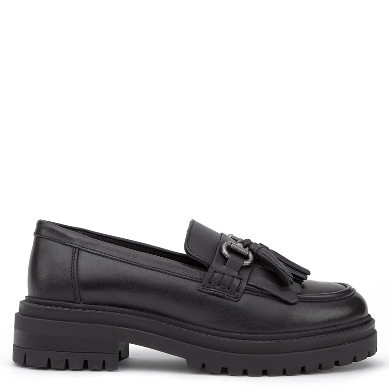 MOCASINES MUJER GACEL NEGRO TIMOTHY CUERO - 1