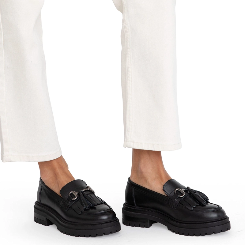 MOCASINES MUJER GACEL NEGRO TIMOTHY CUERO - 2