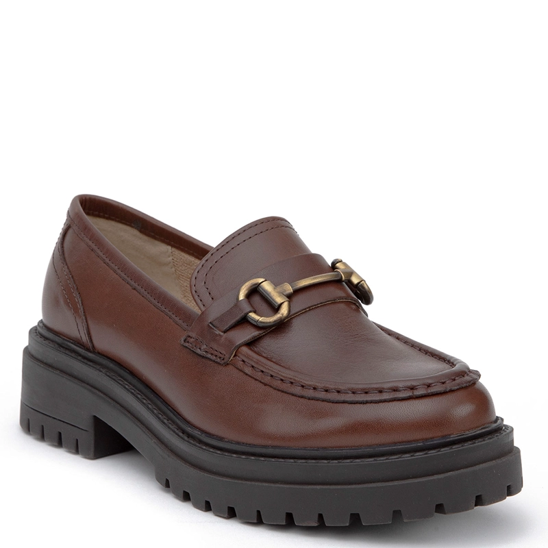 MOCASINES MUJER GACEL BURDEO TIMOTHY CUERO - 3