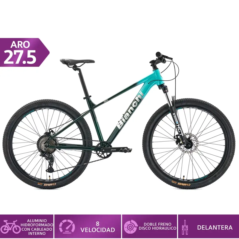 BICICLETA MOUNTAIN BIKE BIANCHI AGGRESSOR M ARO 27.5 - 1