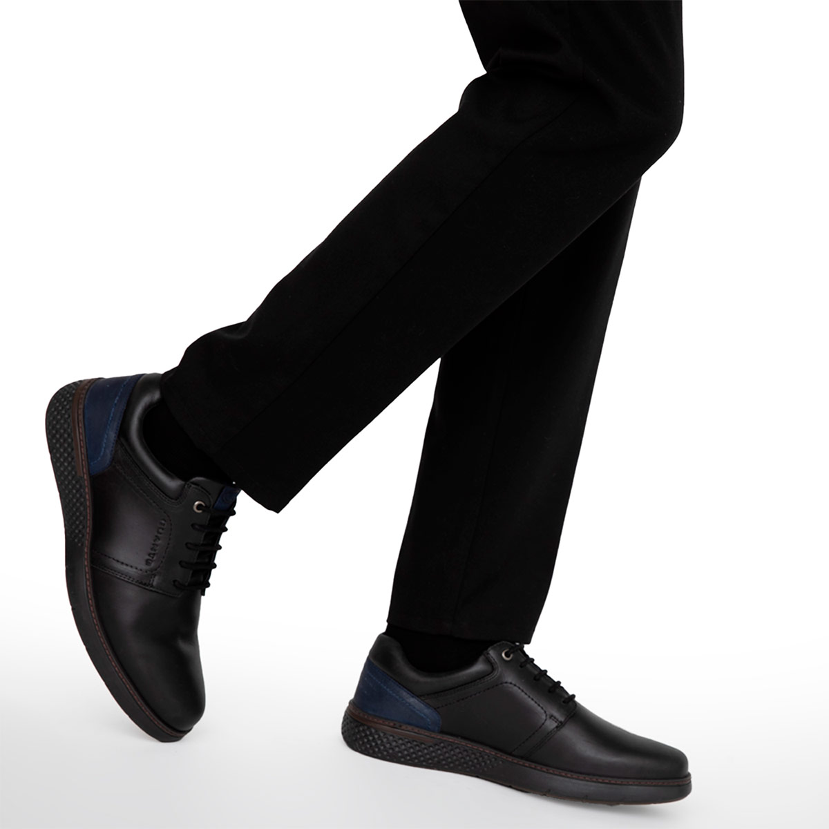 ZAPATOS HOMBRE GUANTE NEGRO COLORADO CUERO - 5