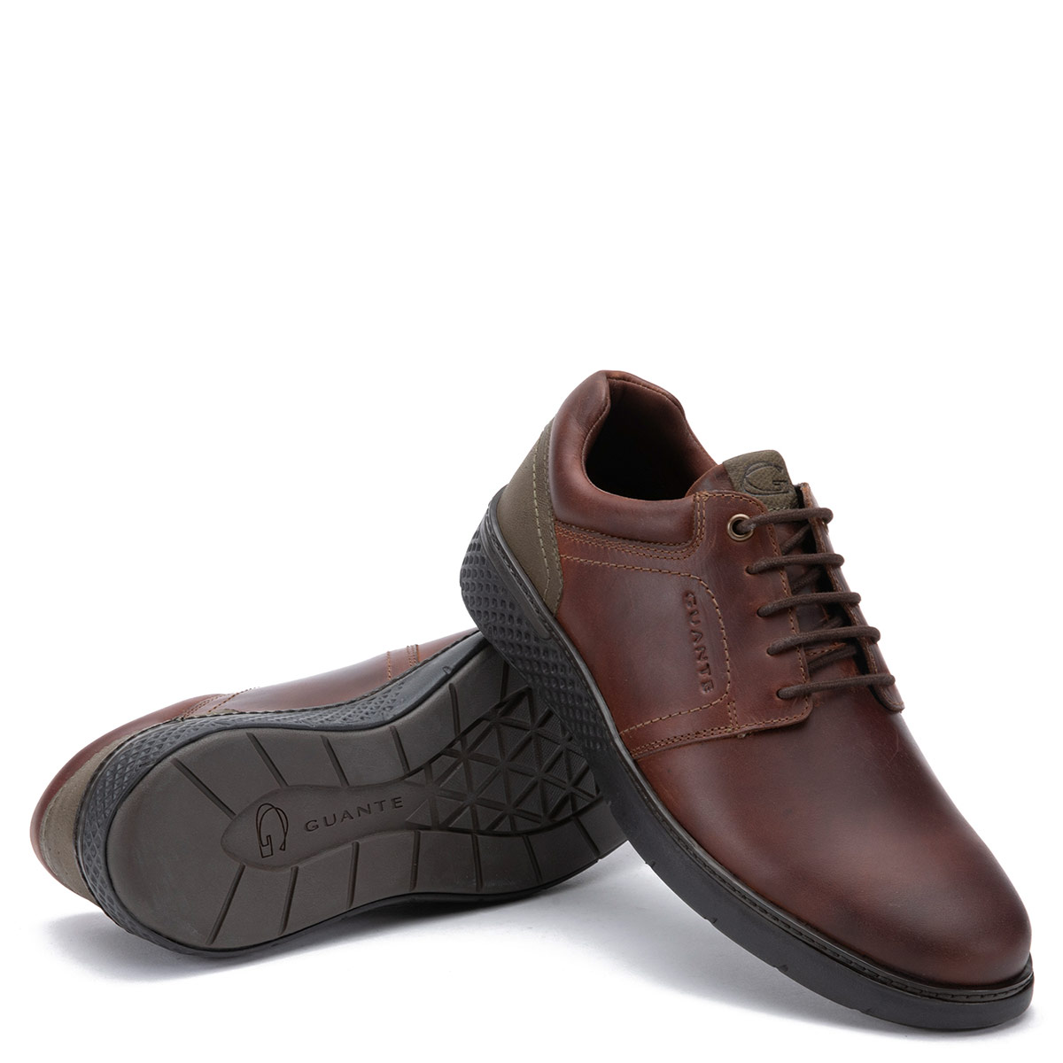 ZAPATOS HOMBRE GUANTE CAFÉ COLORADO CUERO - 3