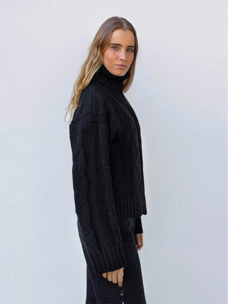 SWEATER MUJER RAINDOOR TRENZADO - 4