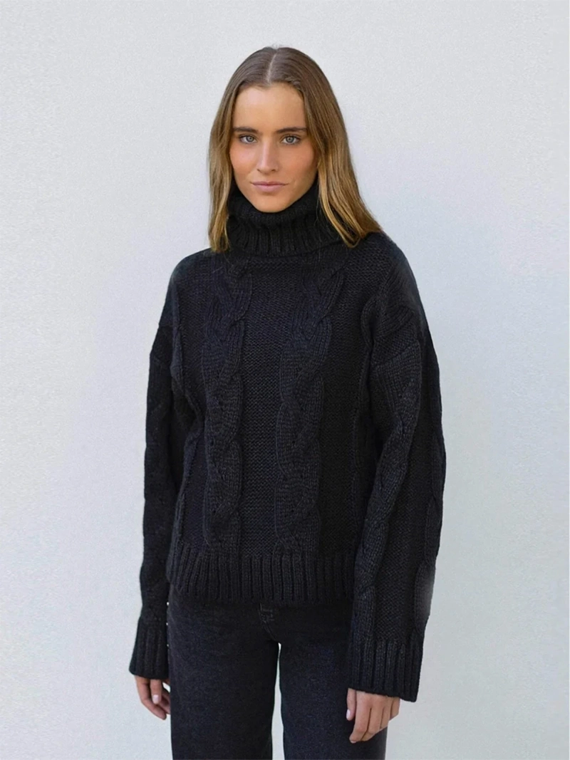 SWEATER MUJER RAINDOOR TRENZADO - 2