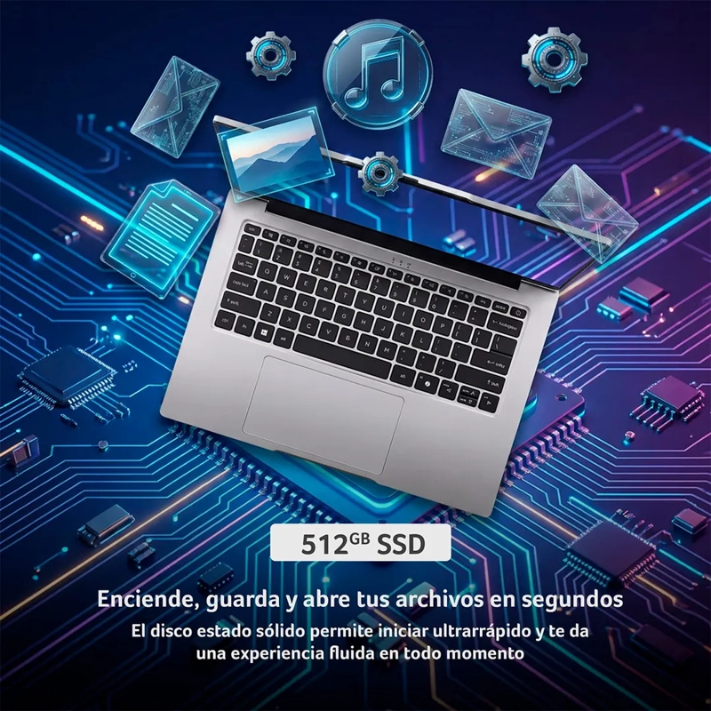 NOTEBOOK ACER ASPIRE LITE AL14-43P-R1D8-3 AMD RYZEN 7 12GB RAM 512GB SSD 14.5” - 5