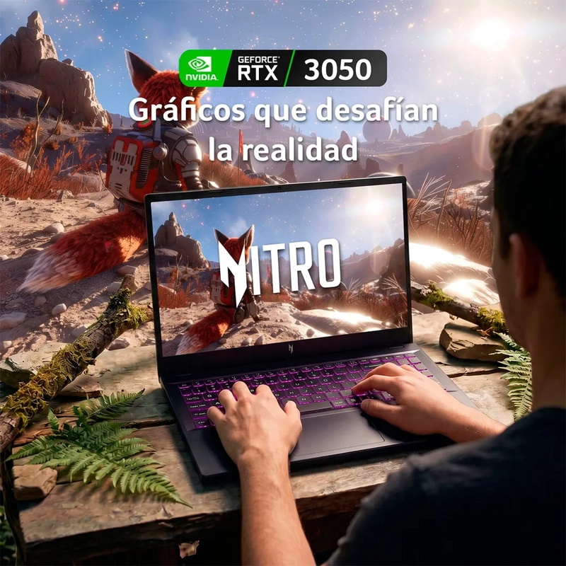 NOTEBOOK ACER NITRO V ANV15-41-R6HJ-2 AMD RYZEN 5 16GB RAM 512GB SSD NVIDIA RTX 3050 15.6” - 2