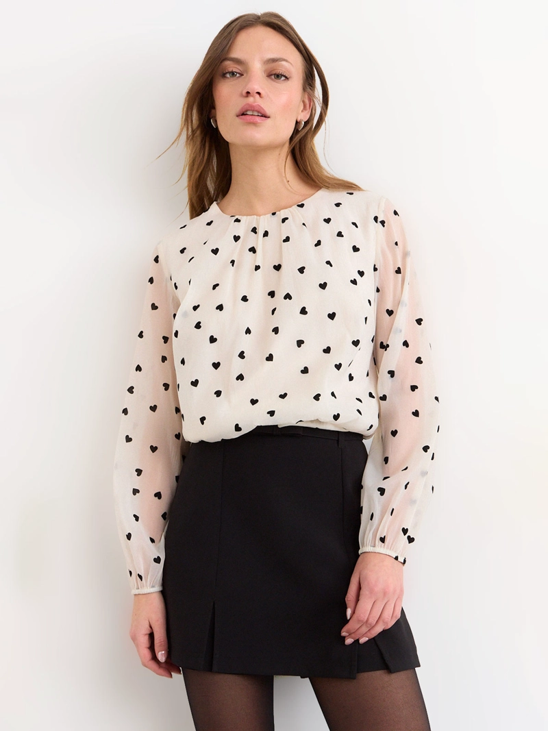 BLUSA MUJER IO MANGA LARGA PRINT - 1