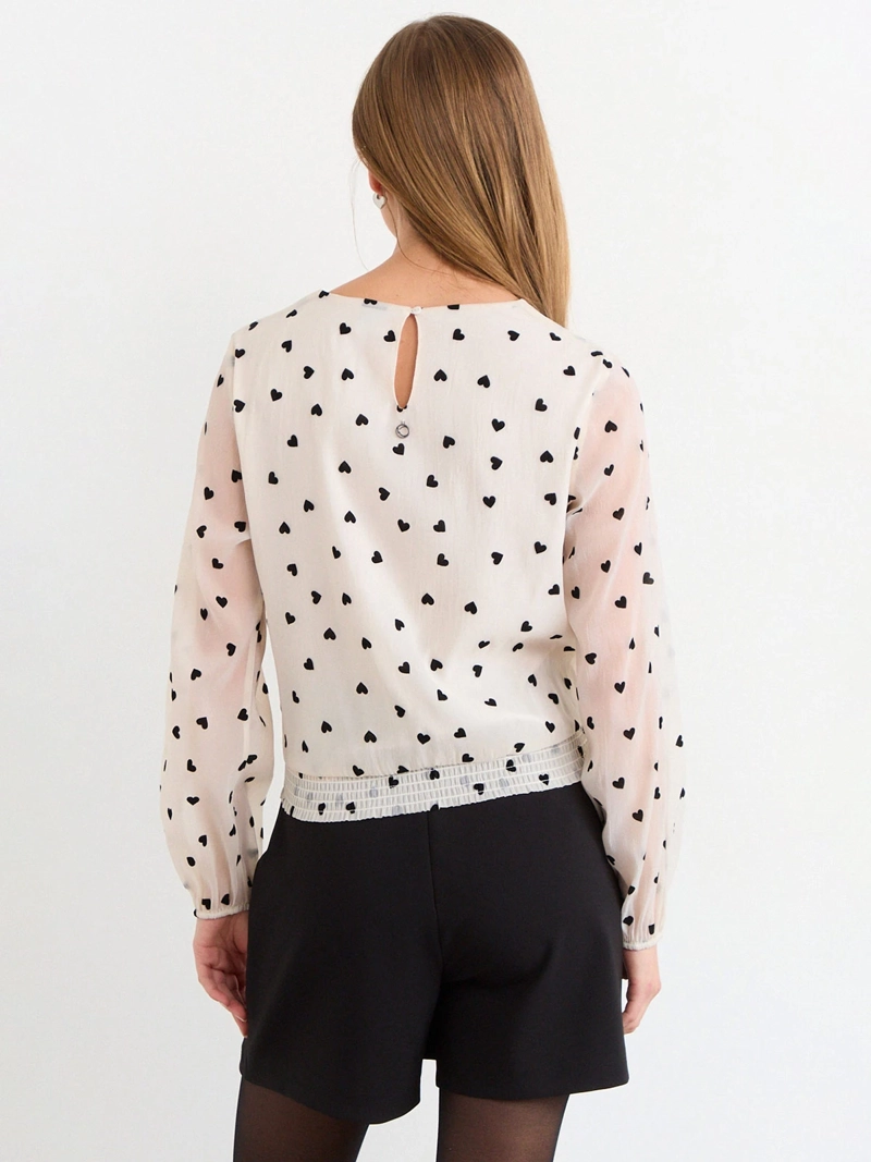 BLUSA MUJER IO MANGA LARGA PRINT - 2