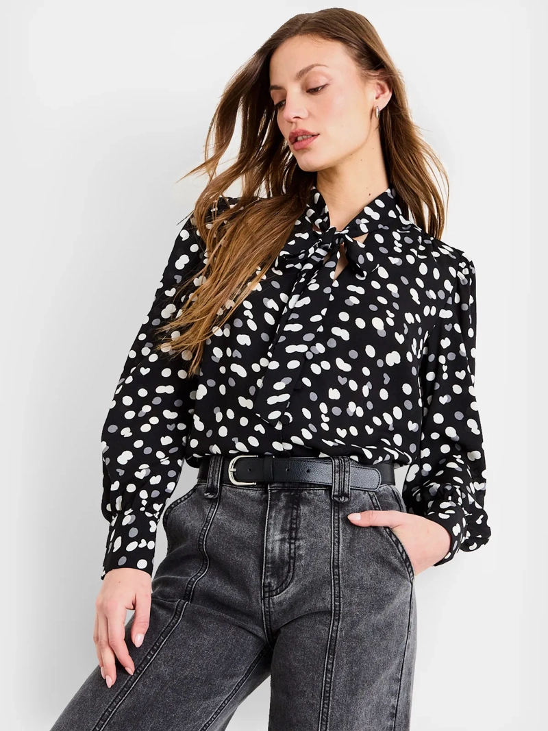 BLUSA MUJER IO MANGA LARGA PRINT - 1