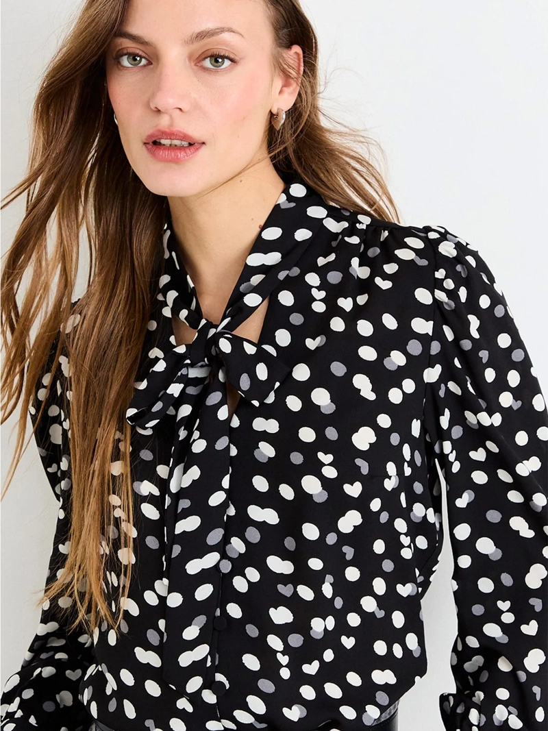 BLUSA MUJER IO MANGA LARGA PRINT - 3