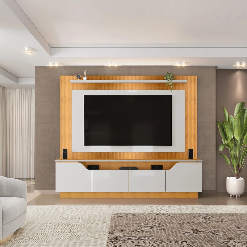 CENTRO DE ENTRETENIMIENTO DI PORETTI DESIGN TITAN 70" CAFÉ - 1