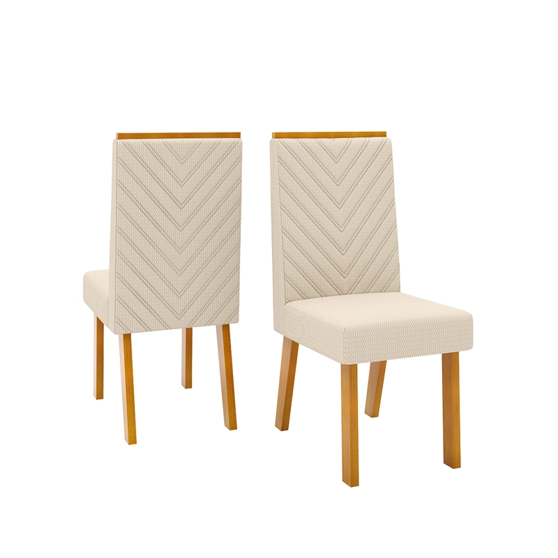 JUEGO DE COMEDOR DI PORETTI DESIGN LIZ 6 SILLAS BEIGE - 3