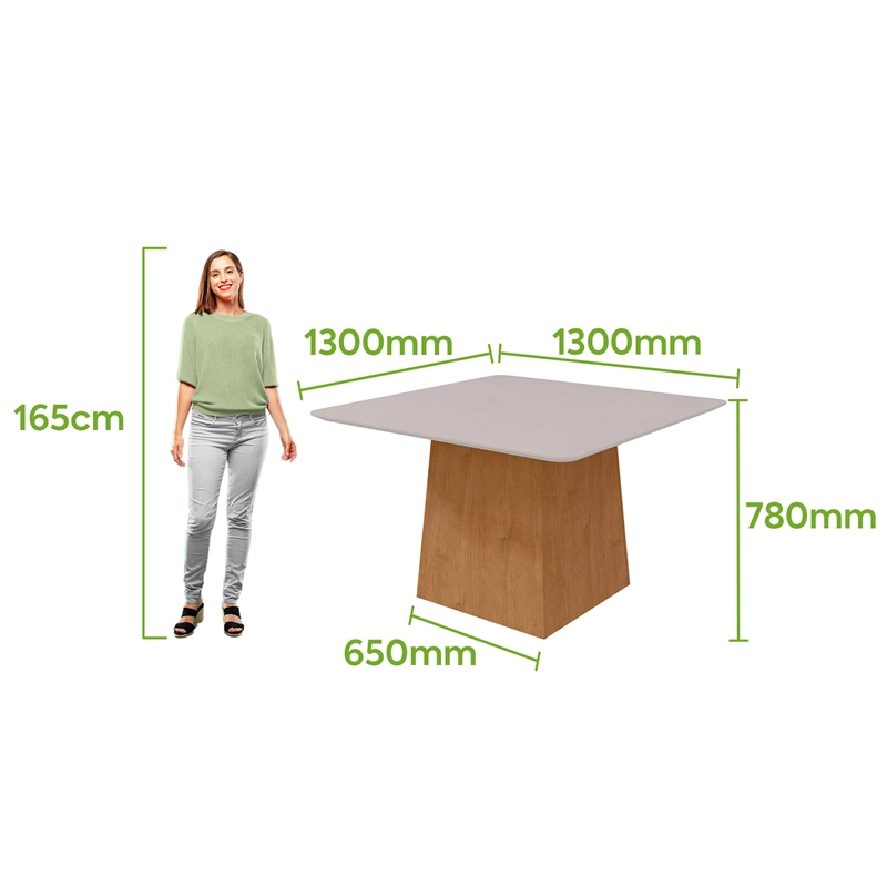 JUEGO DE COMEDOR DI PORETTI DESIGN NEVADA 8 SILLAS BEIGE - 4