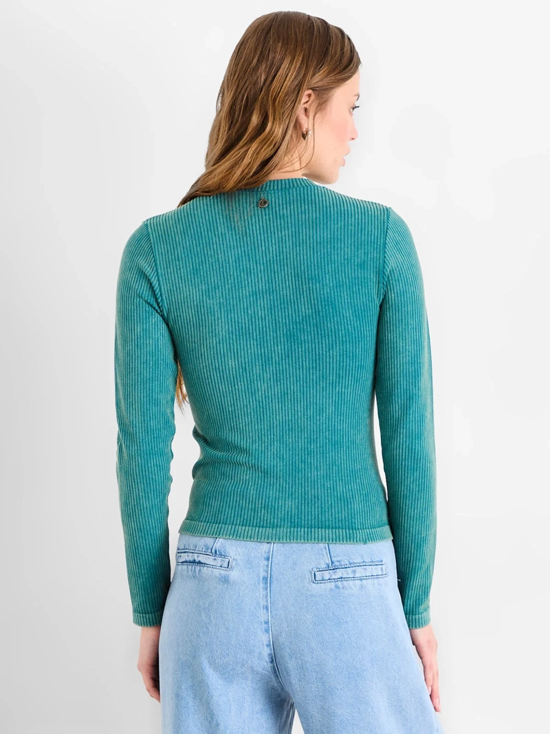 POLERA MUJER IO MANGA LARGA LISA - 2