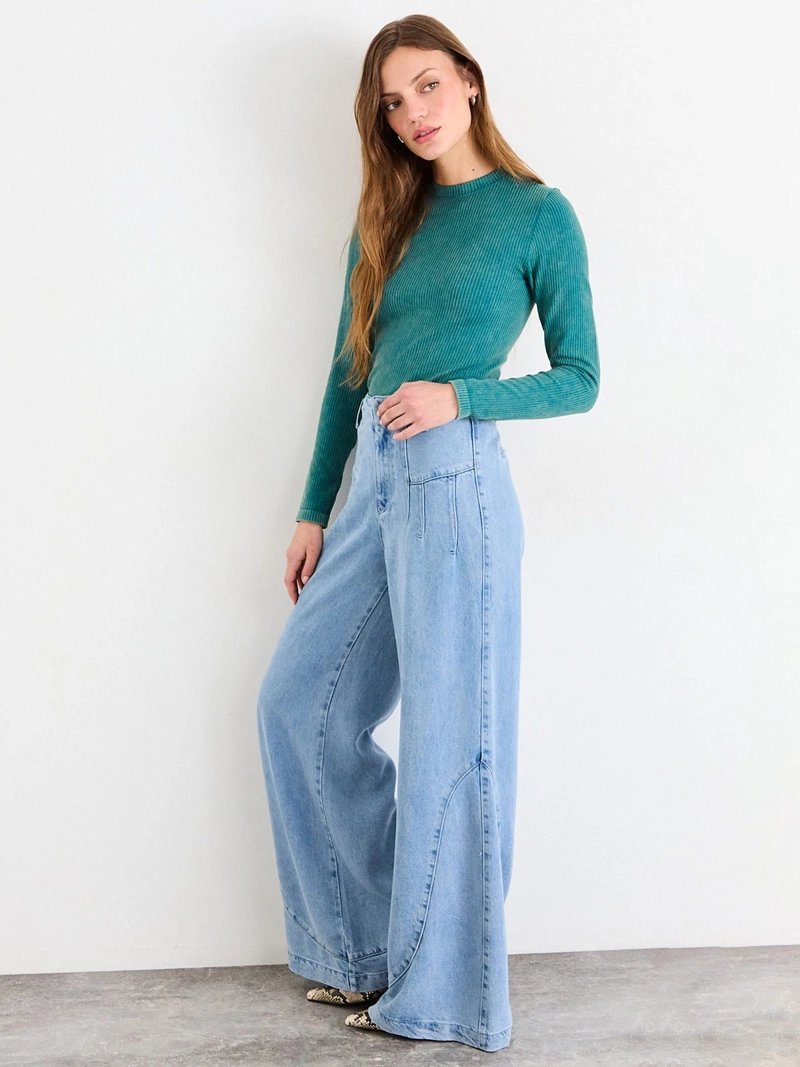 POLERA MUJER IO MANGA LARGA LISA - 4