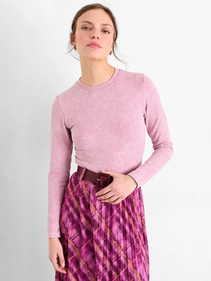 POLERA MUJER IO MANGA LARGA LISA - 1