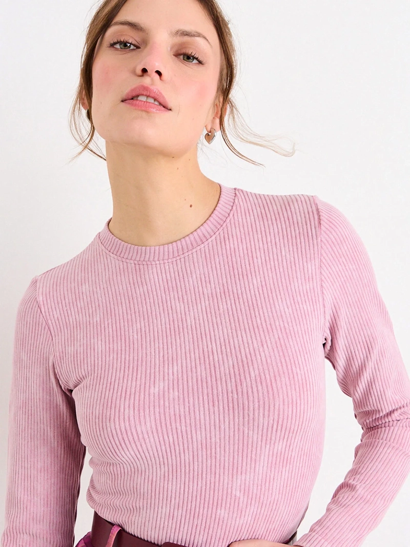 POLERA MUJER IO MANGA LARGA LISA - 3