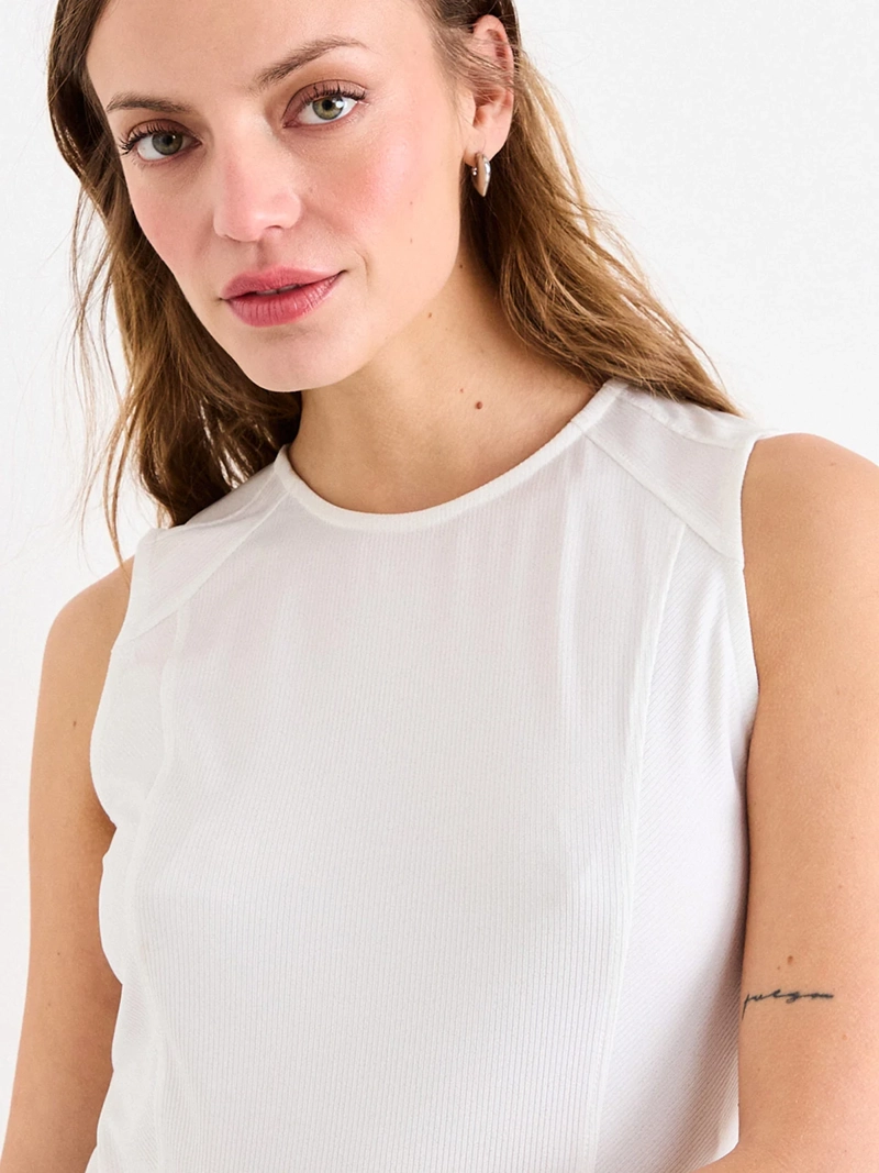 POLERA MUJER IO MANGA LARGA LISA - 4