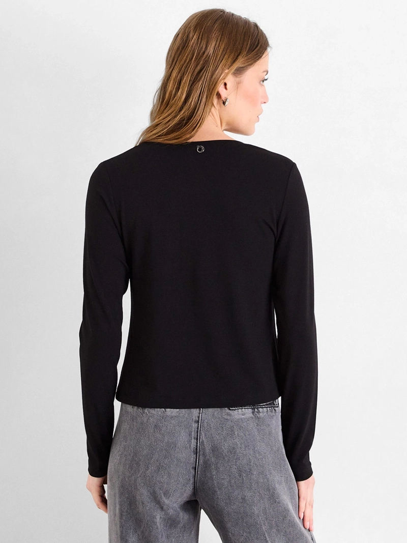 POLERA MUJER IO MANGA LARGA LISA - 2