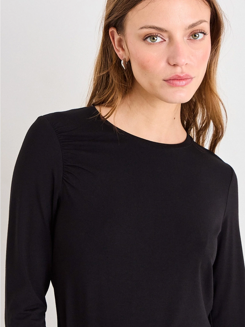 POLERA MUJER IO MANGA LARGA LISA - 3