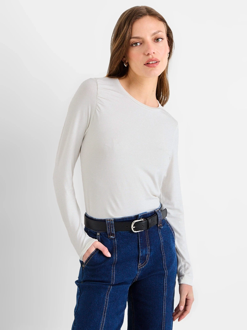 POLERA MUJER IO MANGA LARGA LISA - 1