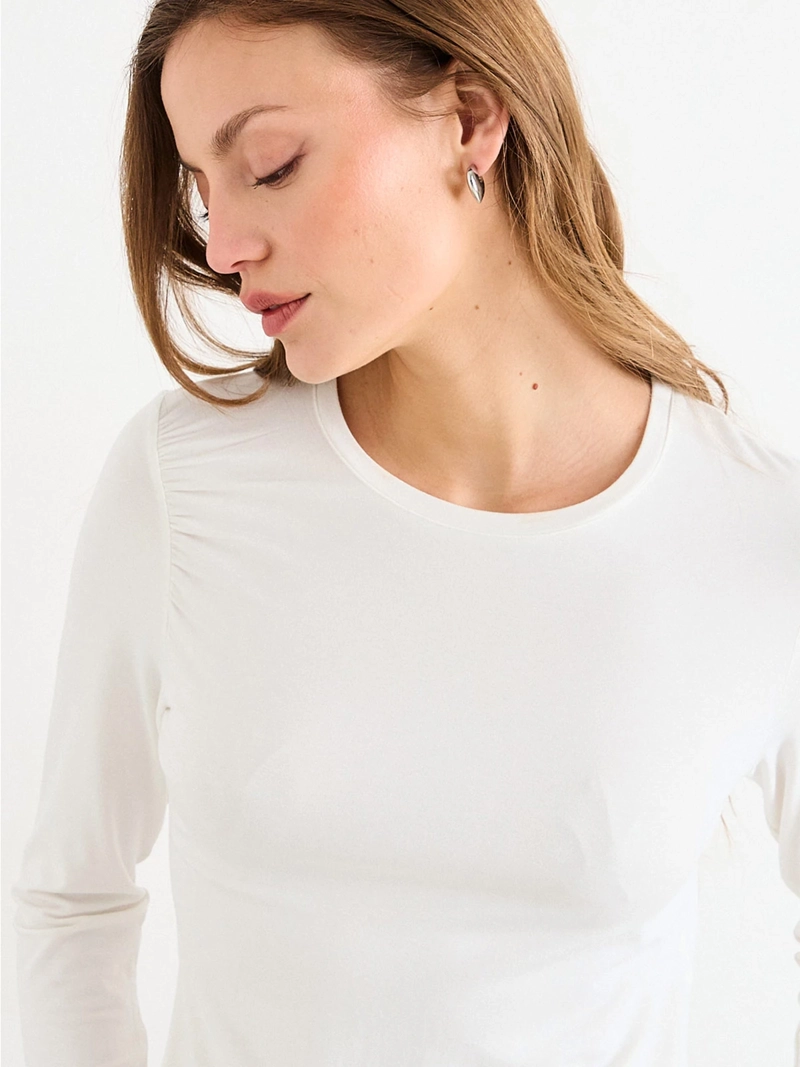 POLERA MUJER IO MANGA LARGA LISA - 3