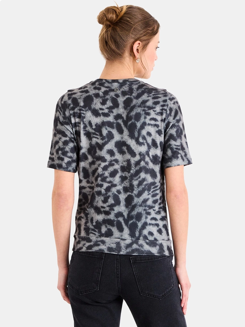 POLERA MUJER IO MANGA CORTA PRINT  - 2