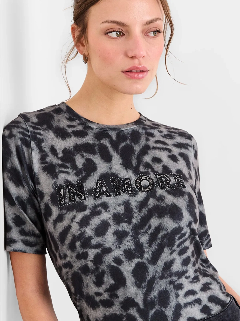POLERA MUJER IO MANGA CORTA PRINT  - 3