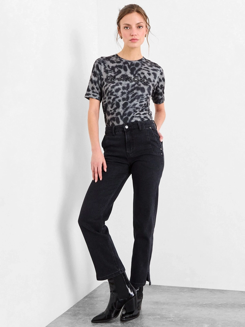 POLERA MUJER IO MANGA CORTA PRINT  - 4