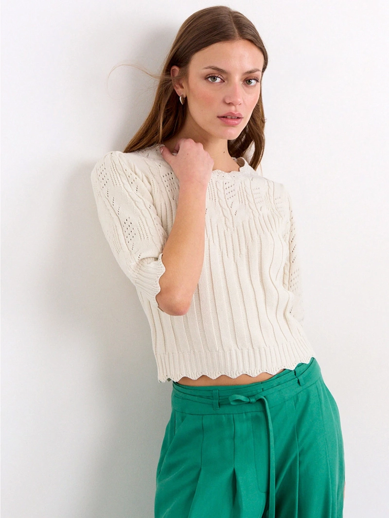 SWEATER MUJER IO LISO - 1