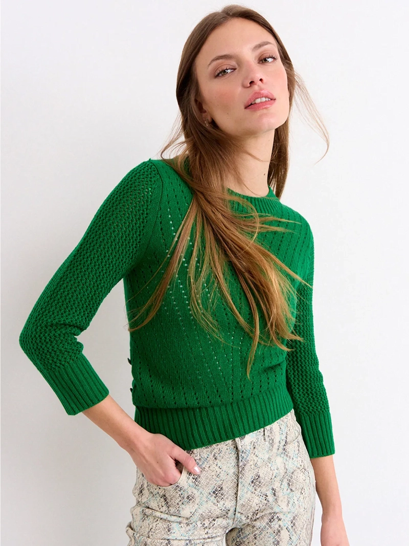 SWEATER MUJER IO LISO - 1