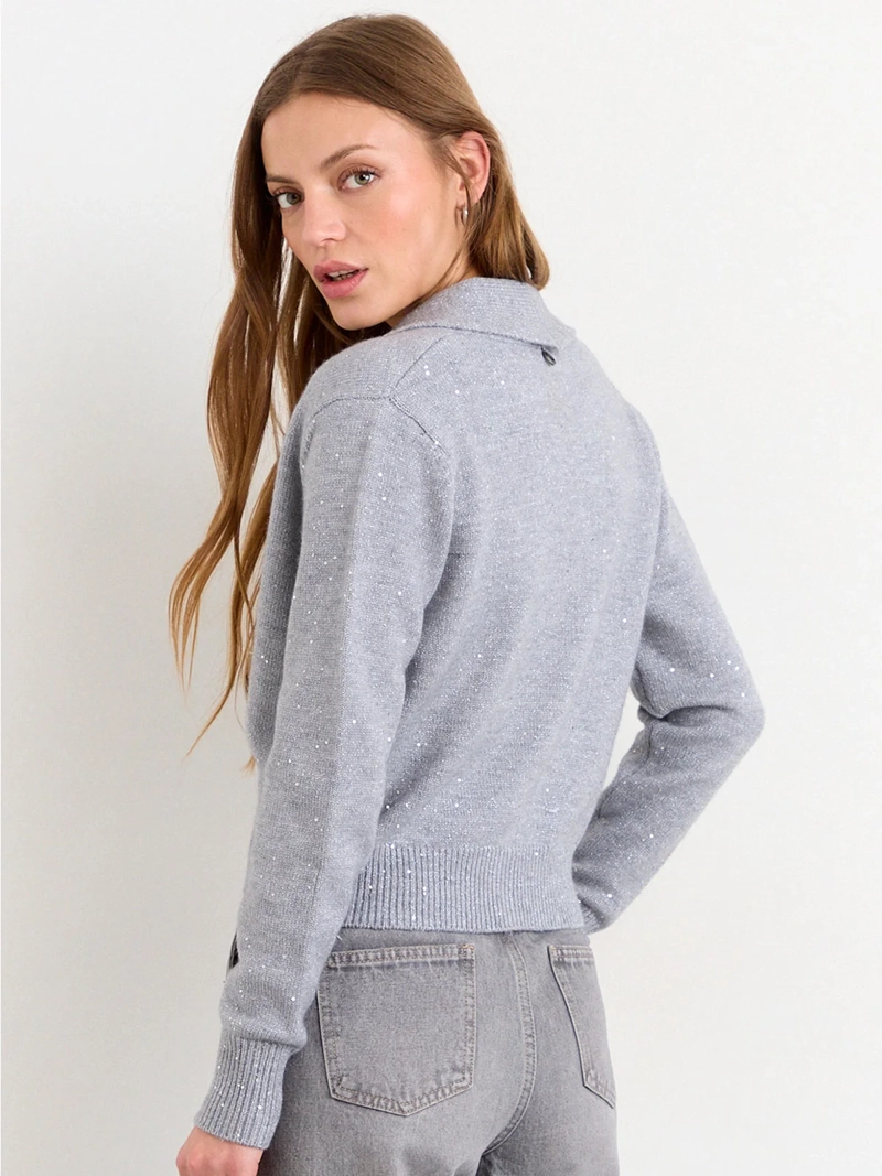 CARDIGAN MUJER IO LISO - 2