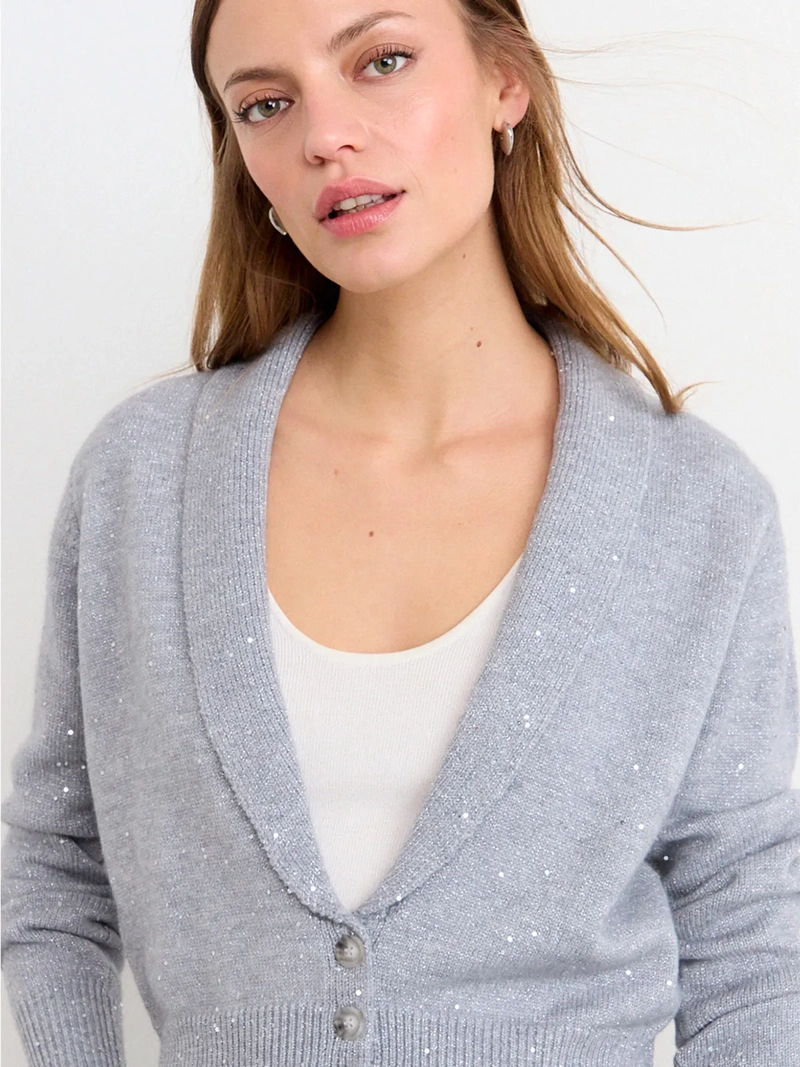 CARDIGAN MUJER IO LISO - 3